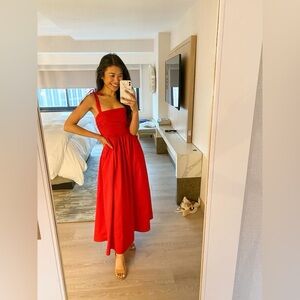 Abercrombie & Fitch Emerson Tie-Strap Maxi Dress